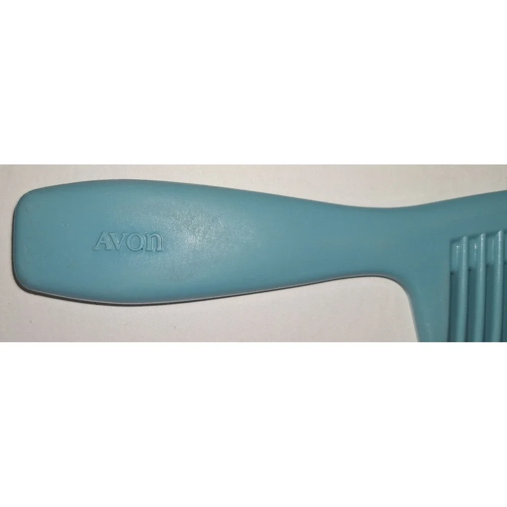 Vtg 70s Avon Seahorse Aqua Blue Detangling Comb